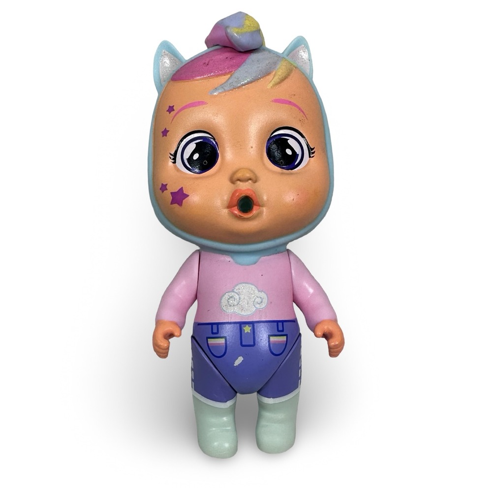 IMC Toys Cry Babies Magic Tears Jenna Unicorn Mini Doll Pink Purple Gray 82793IM